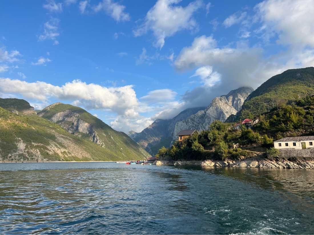 View from the ferry on Lake Koman |  Kate Baker