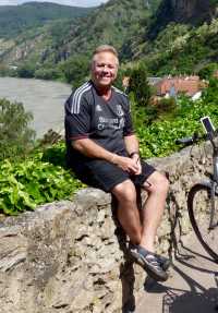 Cycling through Durnstein village along the Danube | Pat Rochon