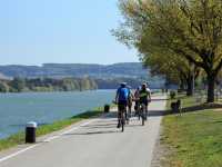 Cycling along the Danube Bike Path in Austria