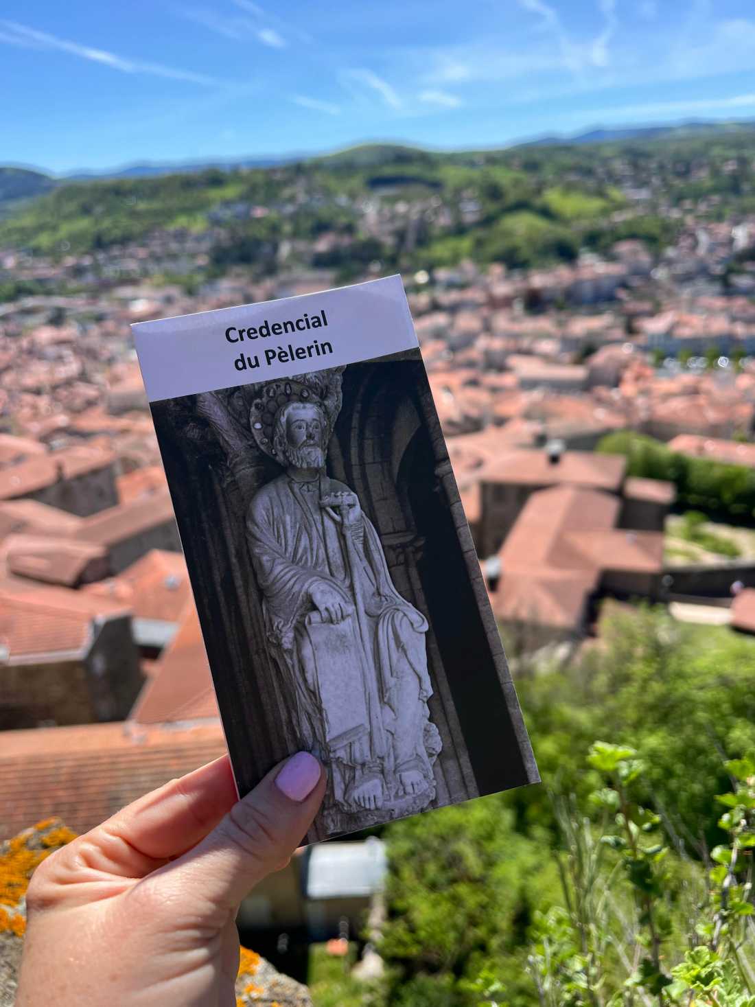 Pilgrim credentials on the Le Puy Camino in France |  Jaclyn Lofts