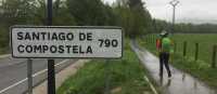 At the start of the full Camino de Santiago trail | Dana Garofani