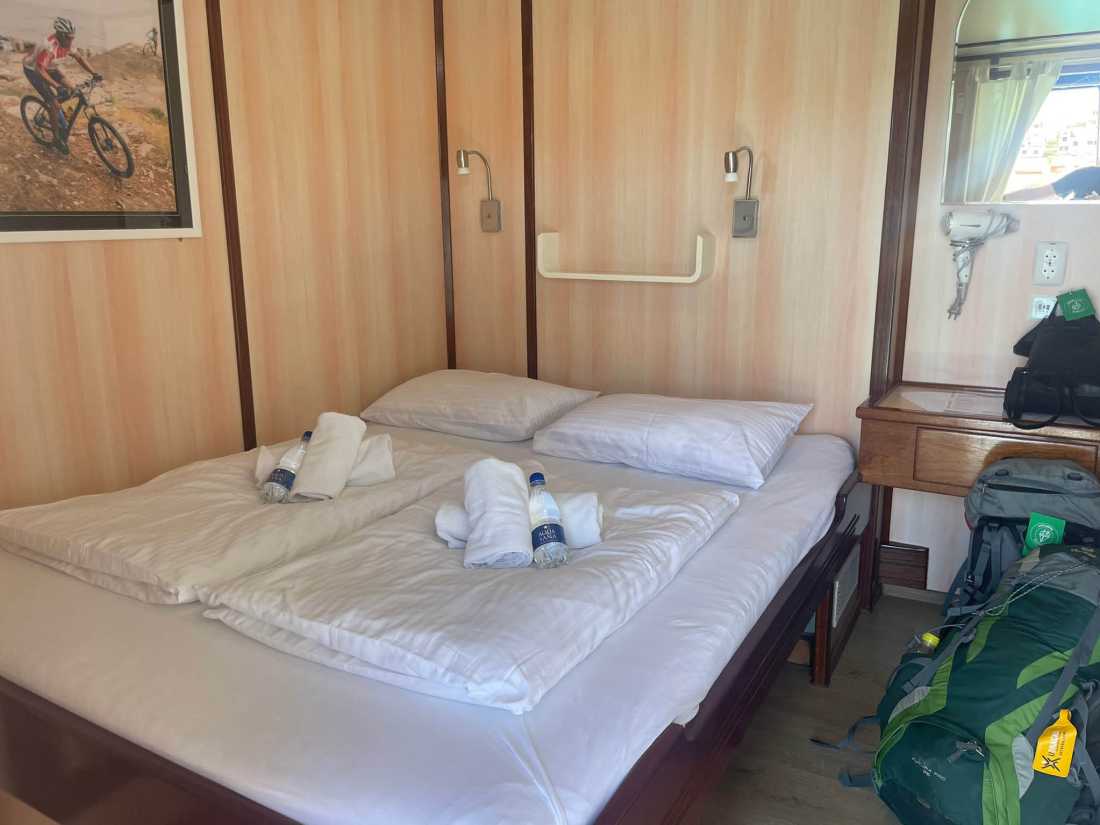 Bedroom on the Croatia Bike & Boat tour |  William Counsell