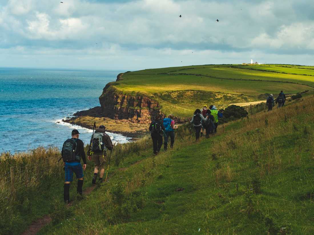 Beginning the Coast to Coast walk along the green cliffs of England |  Tim Charody