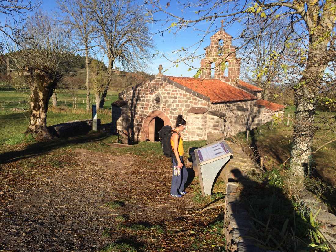 Pretty church on the Way of St James near Le Puy en Velay |  Kate Baker