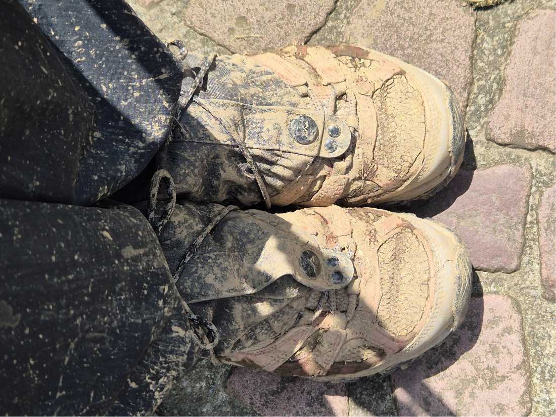 Muddy Camino boots |  Hilda Olivier