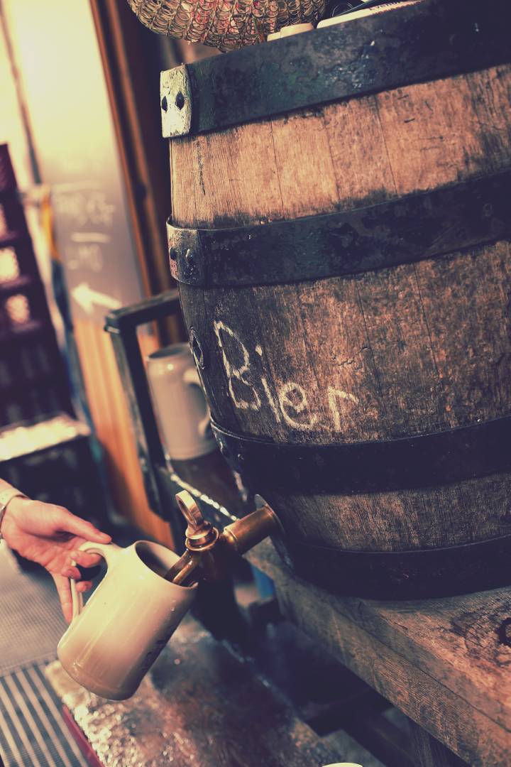 Pouring Beer at a Bavarian brewery | <i>Tim Charody</i>