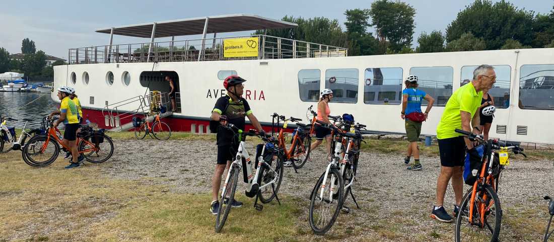 Getting the bikes ready to explore Veneto | Eleanor Hughes