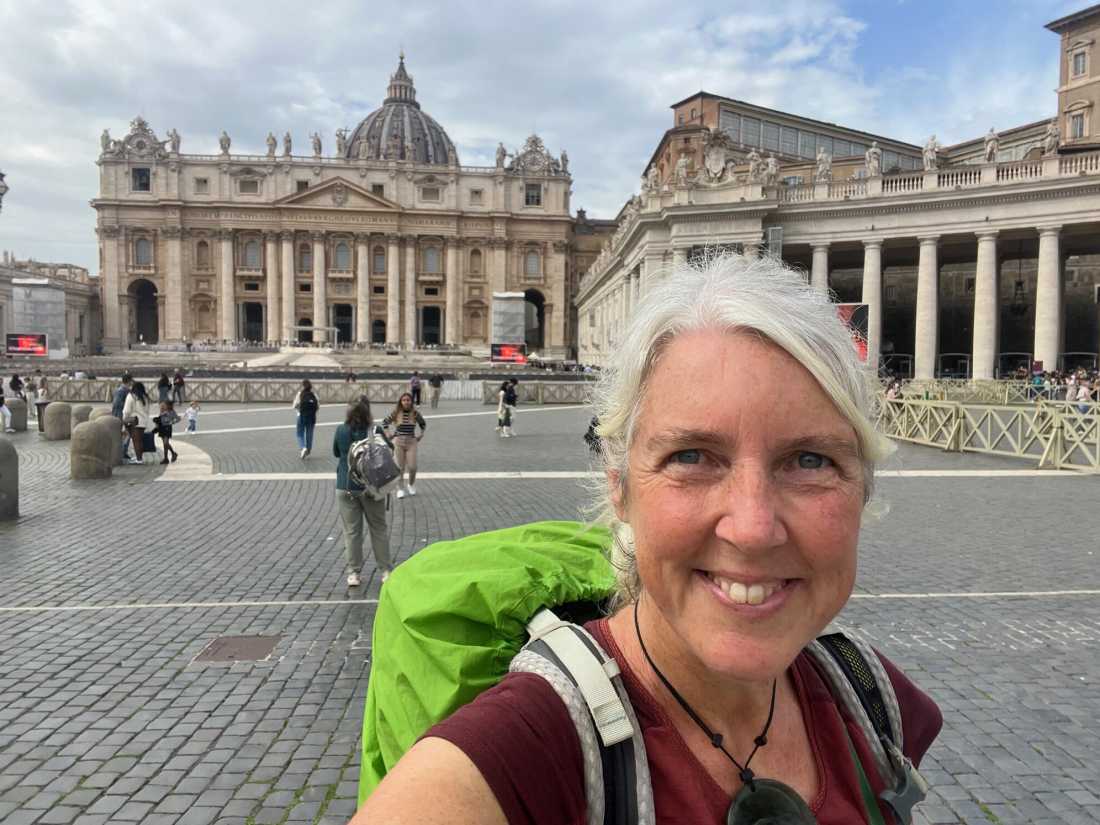 Walking into St Peter's Square |  Jennifer Andrewes