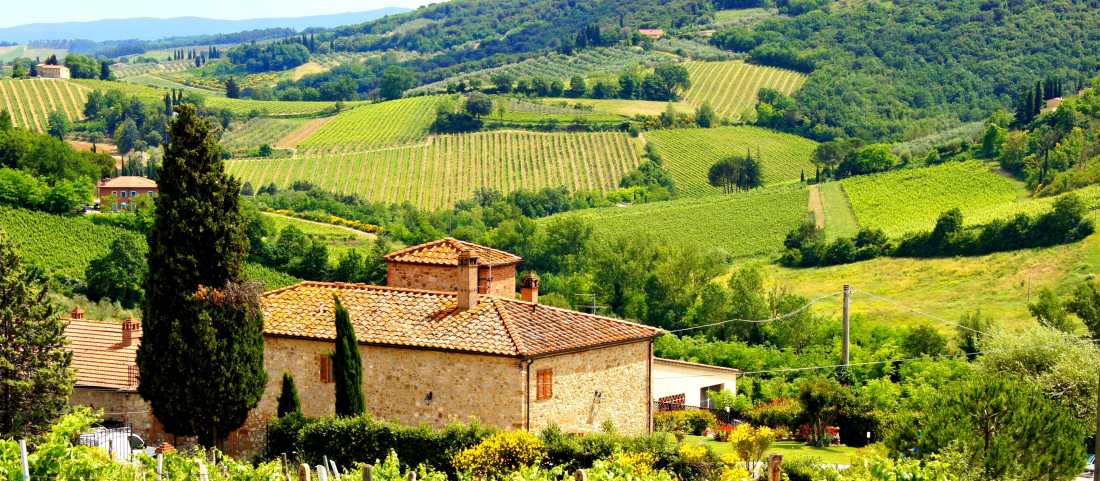 Views over Chianti in Italy