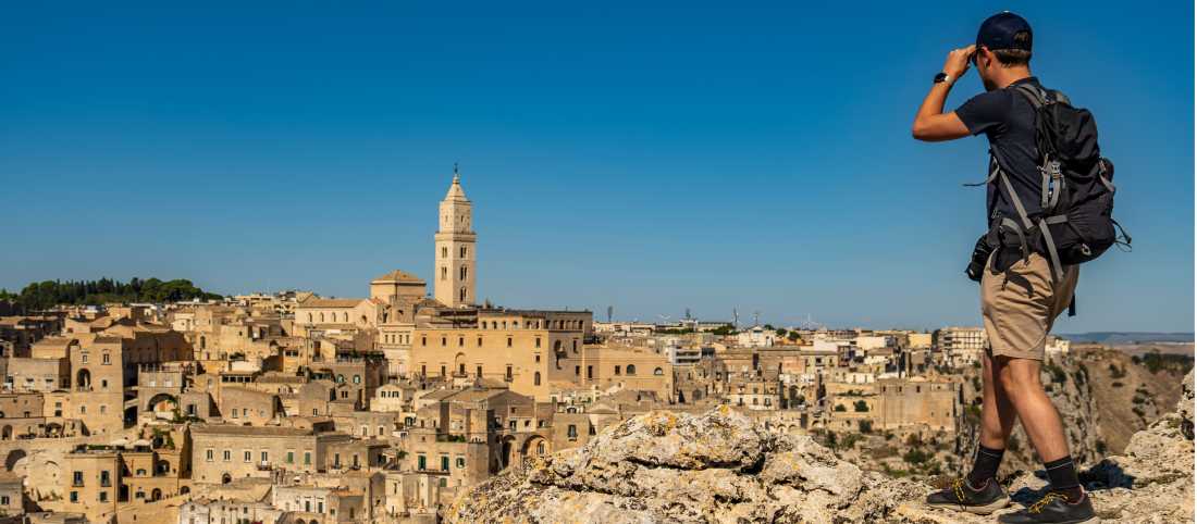 Enjoy panoramic views of the Sassi di Matera