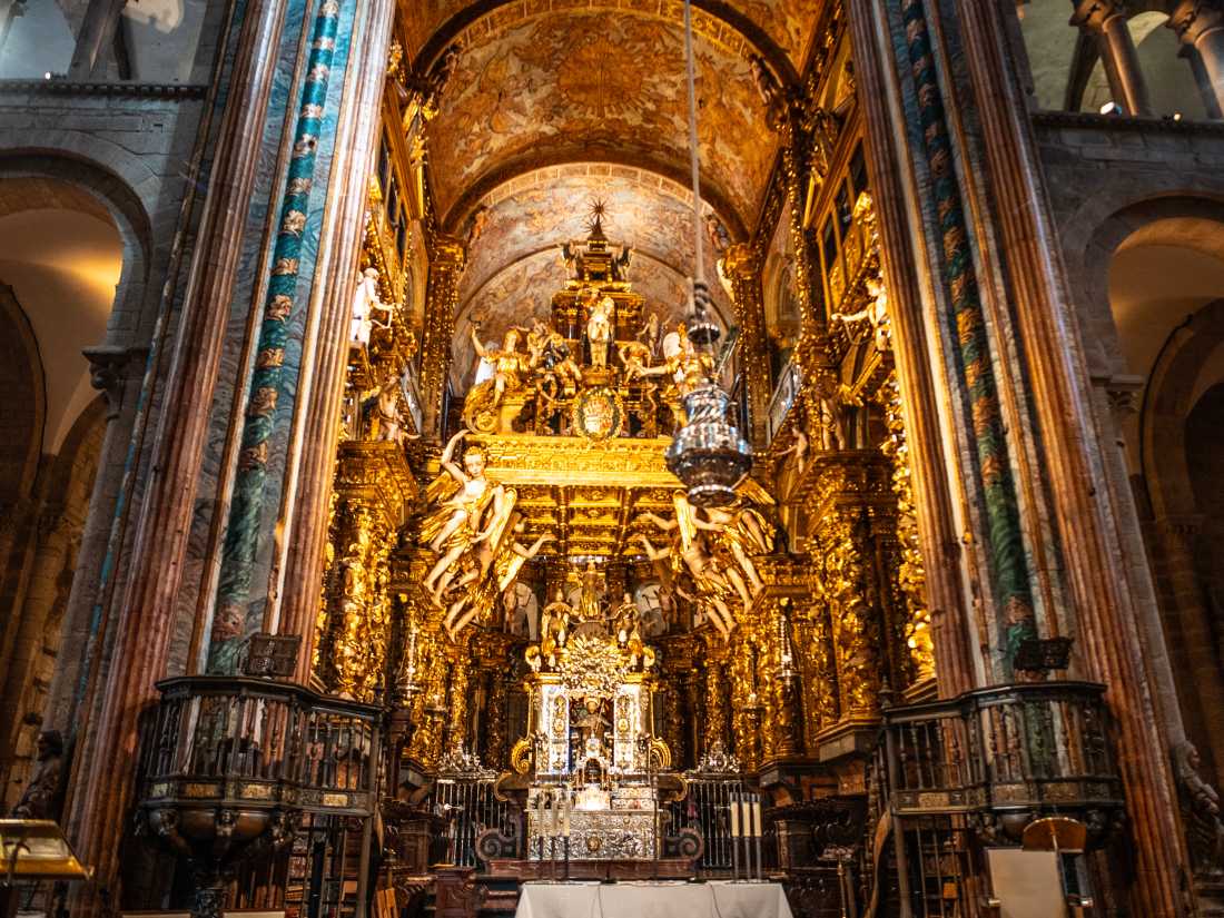 Interior of the Cathedral of Santiago de Compostela in Galicia, Spain. |  Tim Charody